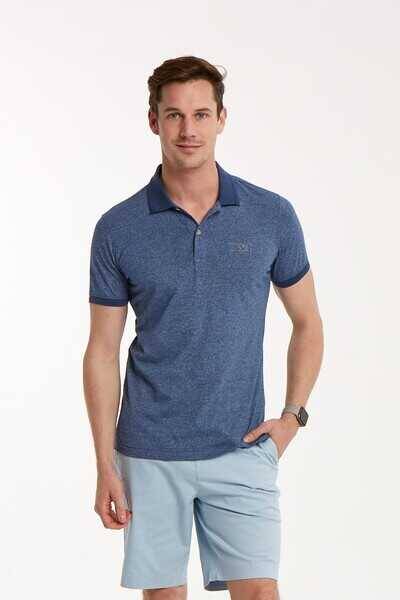 VJ Printed Polo Neck Men's T-Shirt - 1