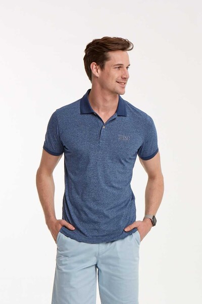 VJ Printed Polo Neck Men's T-Shirt - 2