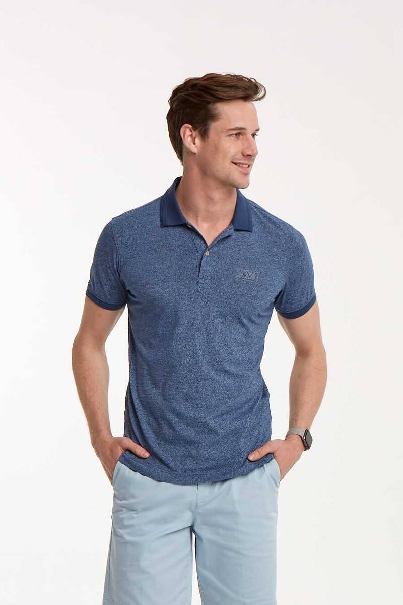 VJ Printed Polo Neck Men's T-Shirt - 2