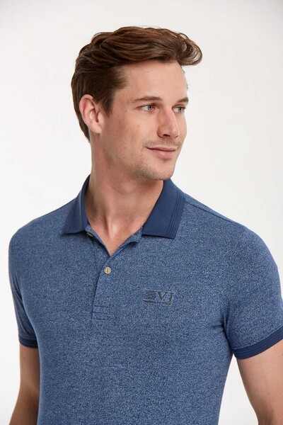 VJ Printed Polo Neck Men's T-Shirt - 3