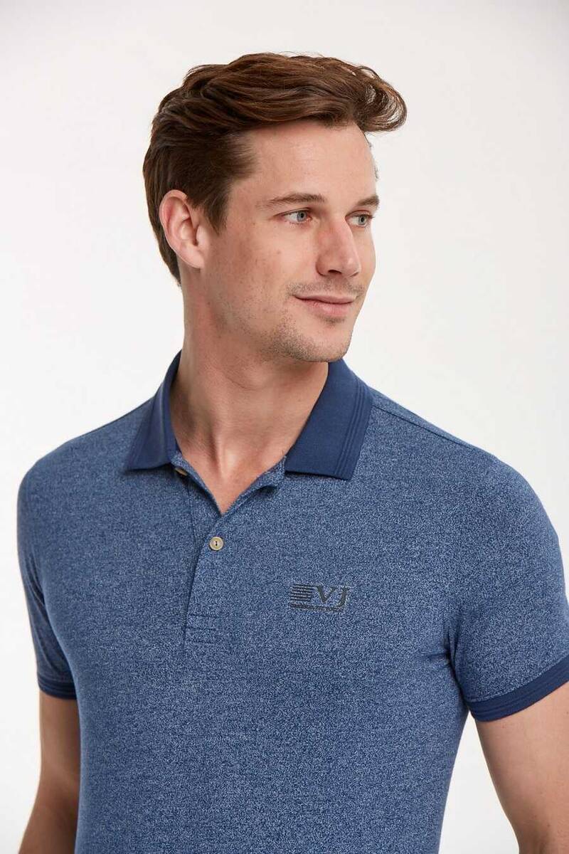 VJ Printed Polo Neck Men's T-Shirt - 3