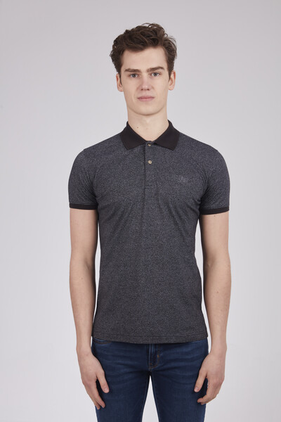 VJ Printed Polo Neck Men's T-Shirt - 18