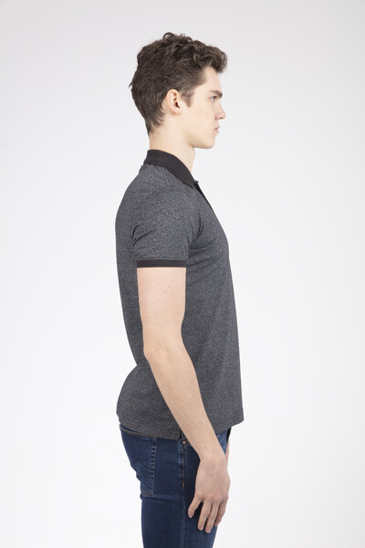 VJ Printed Polo Neck Men's T-Shirt - 19