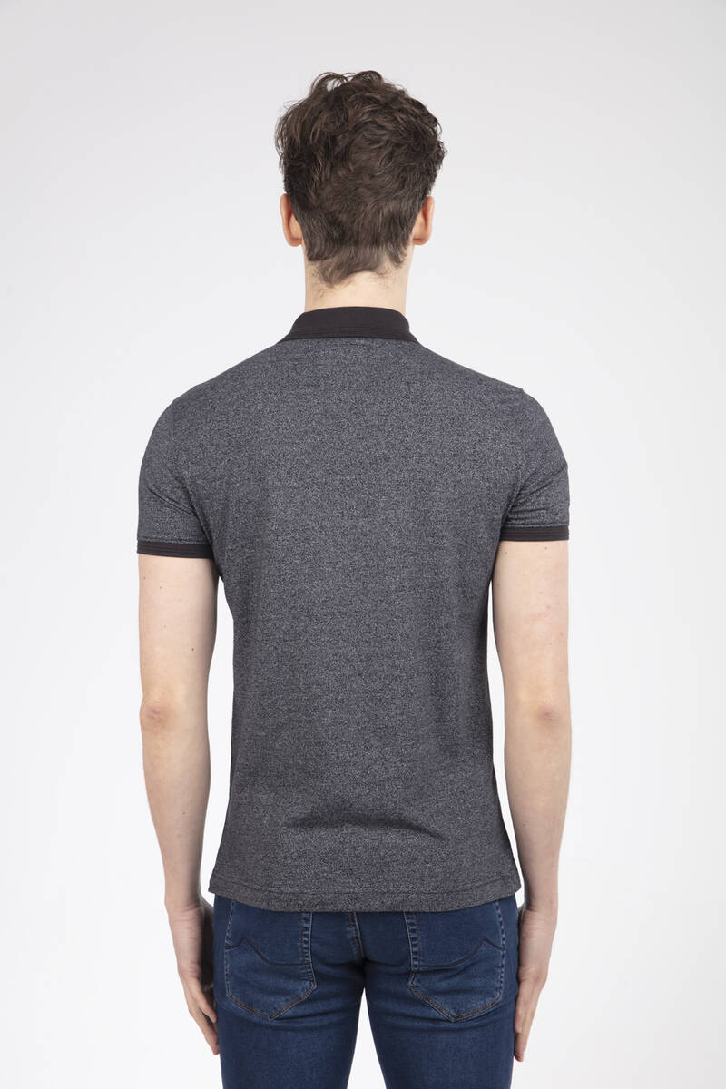 VJ Printed Polo Neck Men's T-Shirt - 20