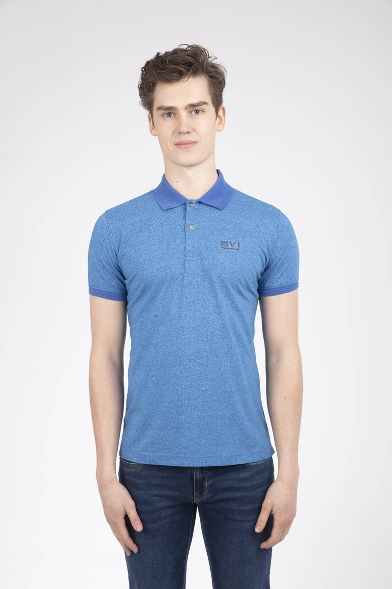 VJ Printed Polo Neck Men's T-Shirt - 13