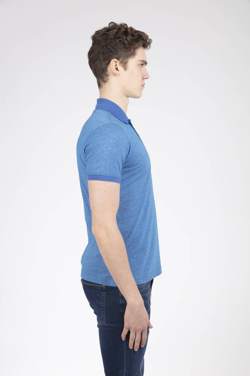 VJ Printed Polo Neck Men's T-Shirt - 14