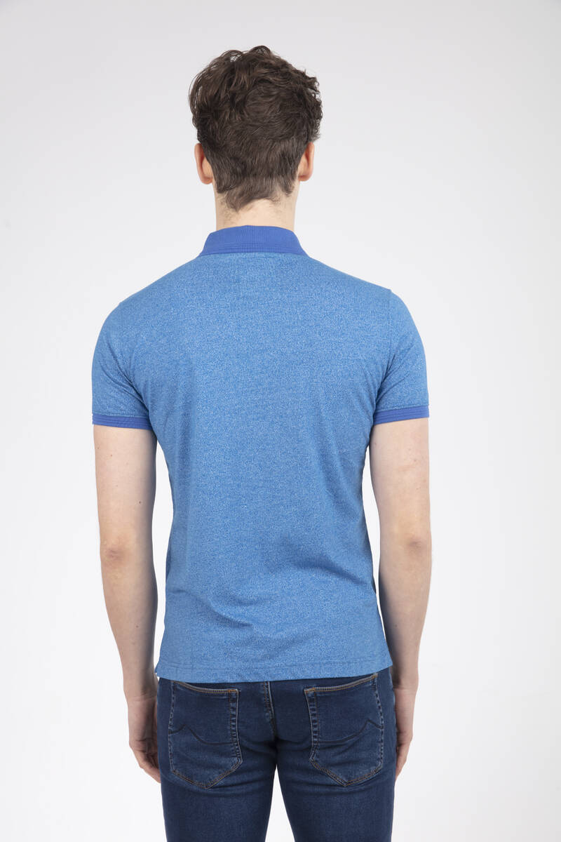 VJ Printed Polo Neck Men's T-Shirt - 15