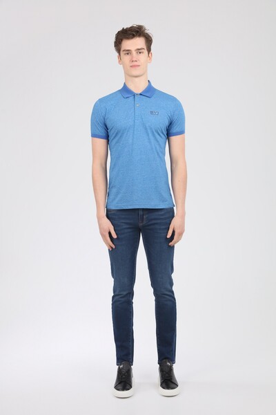 VJ Printed Polo Neck Men's T-Shirt - 16