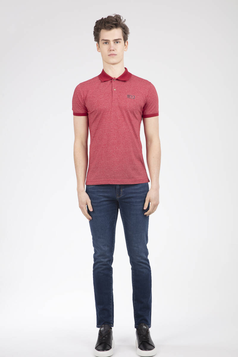 VJ Printed Polo Neck Men's T-Shirt - 9