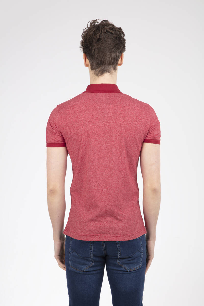 VJ Printed Polo Neck Men's T-Shirt - 12