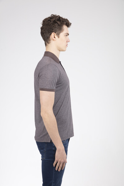 VJ Printed Polo Neck Men's T-Shirt - 7