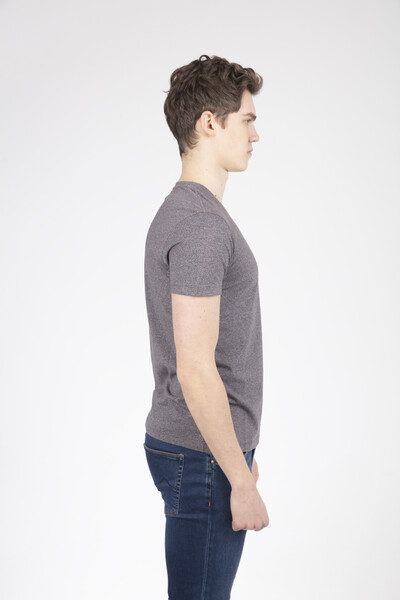 VJ Printed V Neck T-Shirt - 3