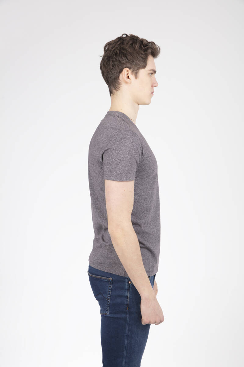 VJ Printed V Neck T-Shirt - 3