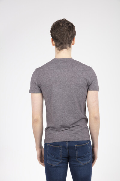 VJ Printed V Neck T-Shirt - 4