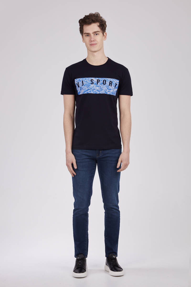 VJ SPORT Printed Round Neck Men's T-Shirt - 2