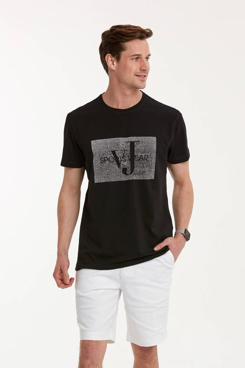 VJ SPORTS WEAR Printed Round Neck Men's T-Shirt
