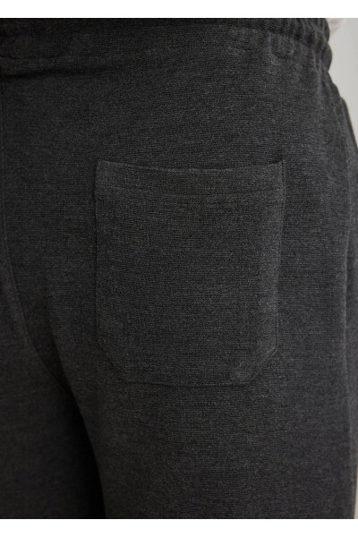 Volano Anthracite Color Knitted Fabric Jogger Pants - 6