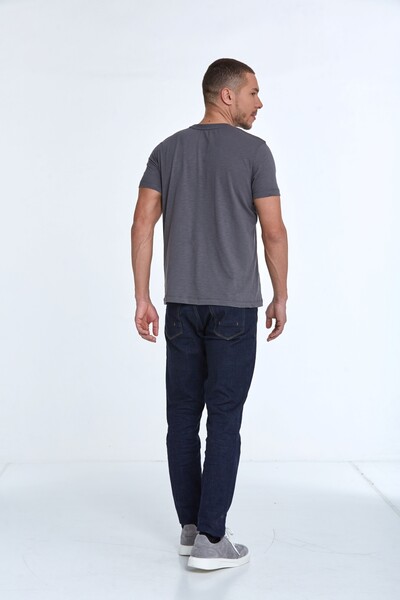 Voltaj Хлопковая мужская футболка с цветочным принтом - 5