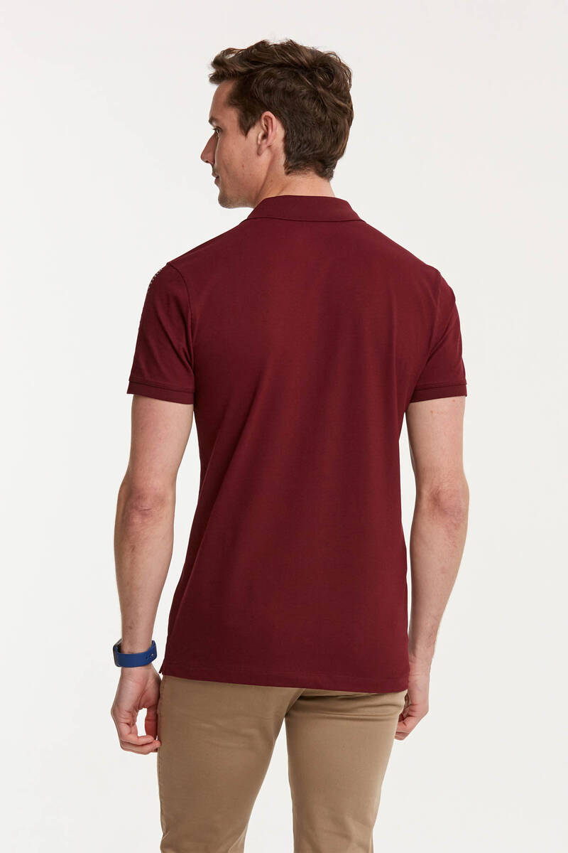VTJ Embroidered Polo Neck Men's T-Shirt