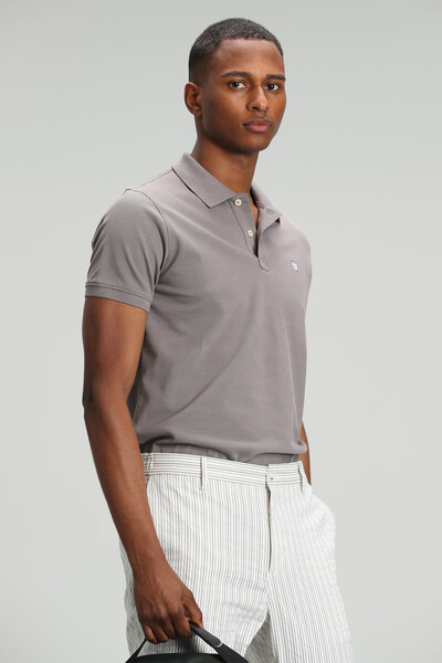 Вышитая хлопковая футболка с воротником поло Lufian Loan - 29