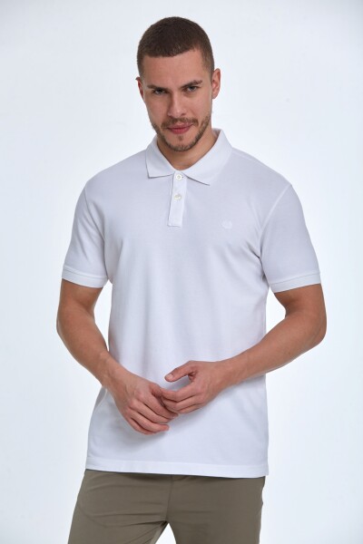 Walker Polo Erkek Tişört Beyaz 