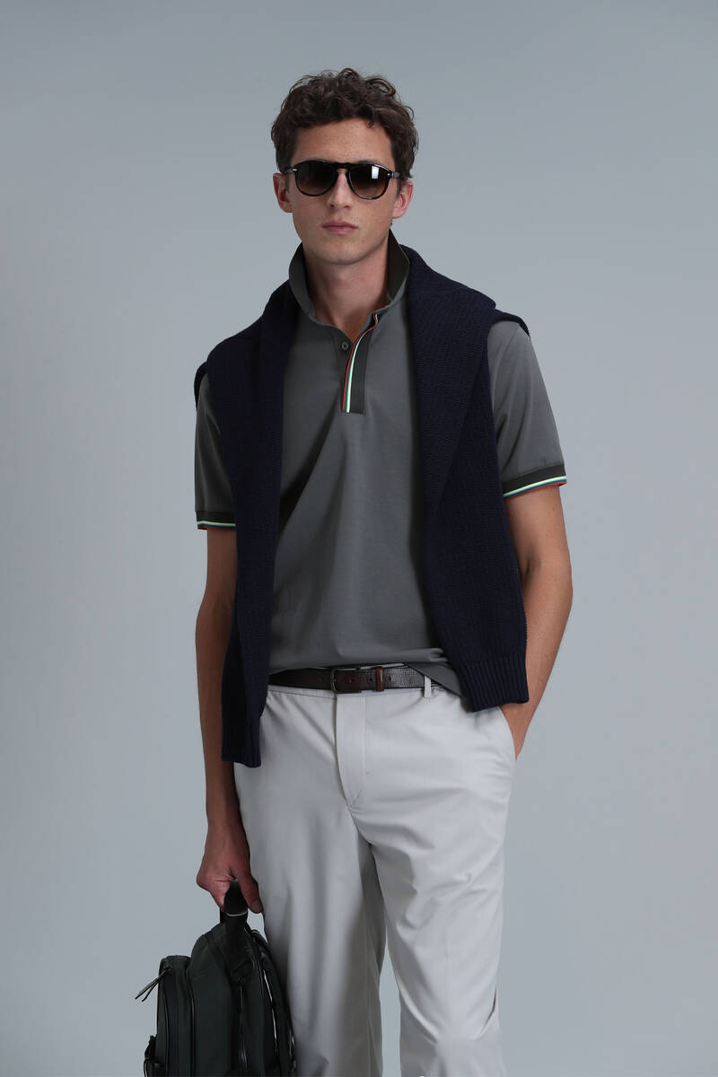 Warm Smart Men's Polo T-Shirt Green - 1