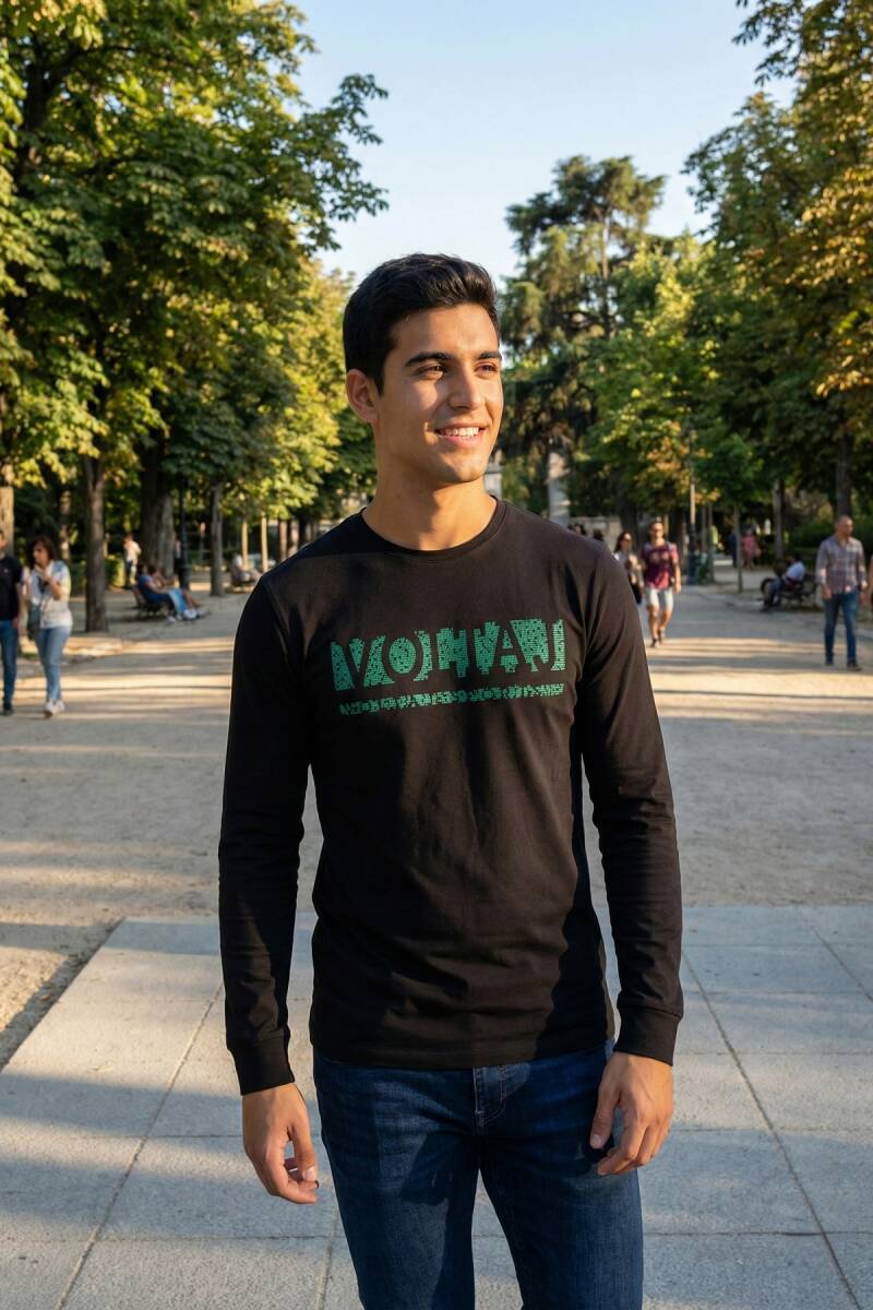 Welsh Men's Long Sleeve T-Shirt Black - 4