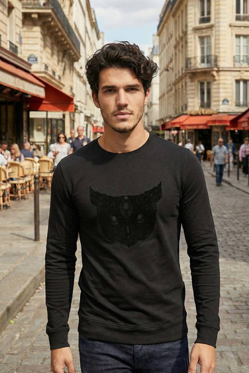 West Men's Long Sleeve T-Shirt Black - 3