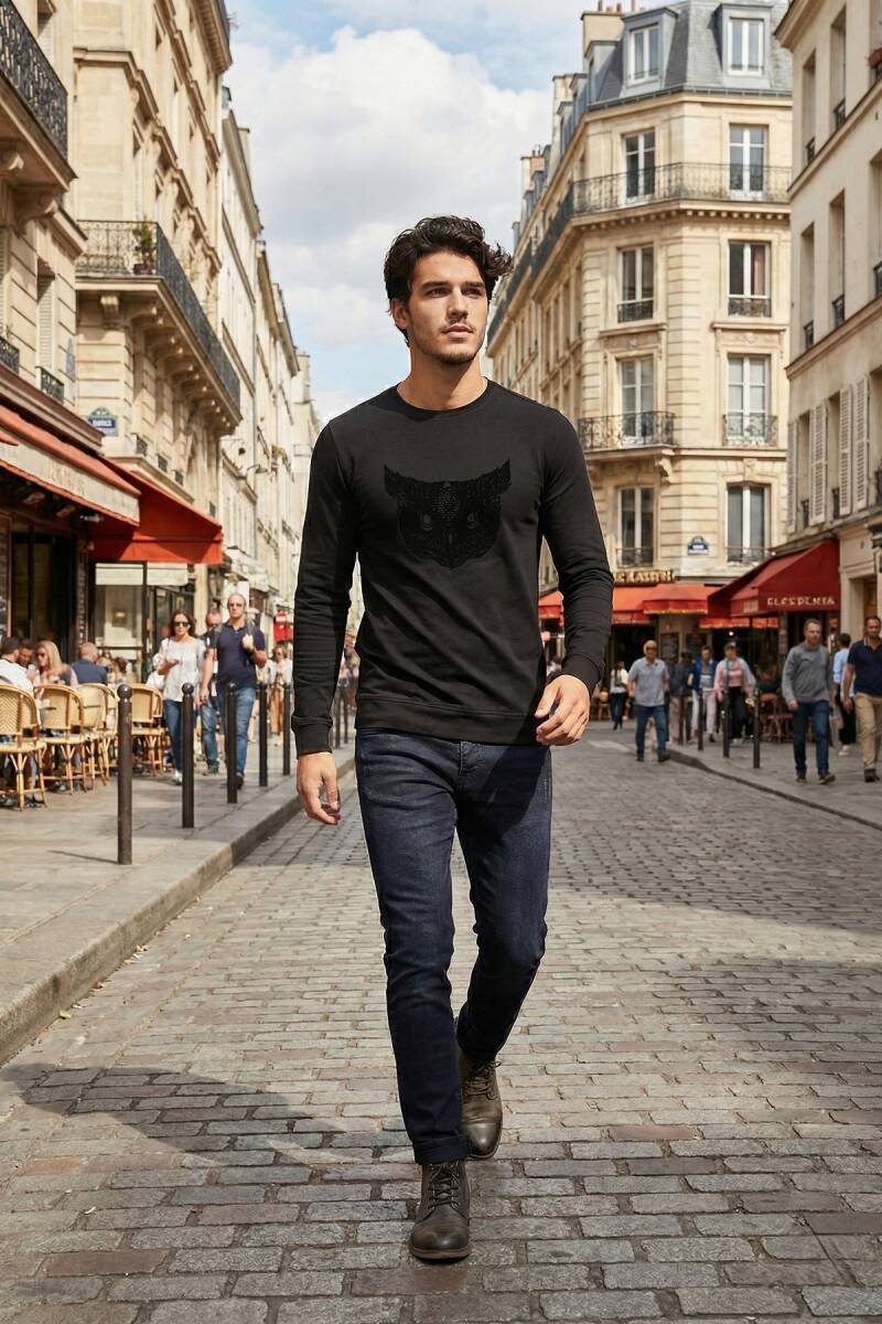 West Men's Long Sleeve T-Shirt Black - 2