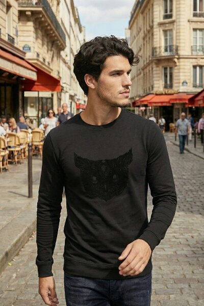 West Men's Long Sleeve T-Shirt Black - 4