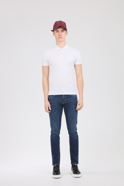 VOLTAJ - White Polo Neck T-Shirt (1)