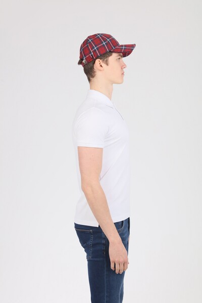 White Polo Neck T-Shirt - 3