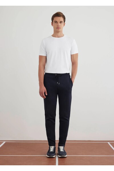 Worky Lacivert Renk Örme Kumaşdan Jogger Pantolon - 1
