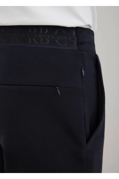 Worky Lacivert Renk Örme Kumaşdan Jogger Pantolon - 5