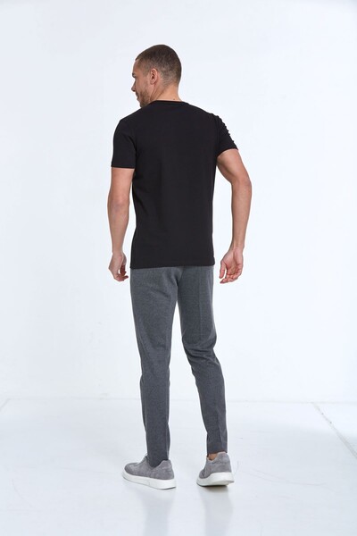 World Map Printed Crew Neck T-Shirt - 15
