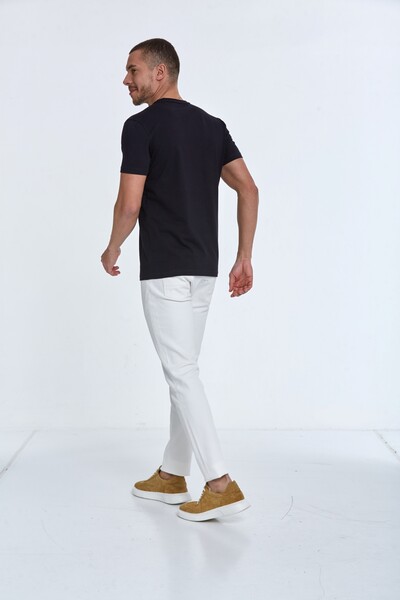 World Map Printed Crew Neck T-Shirt - 10