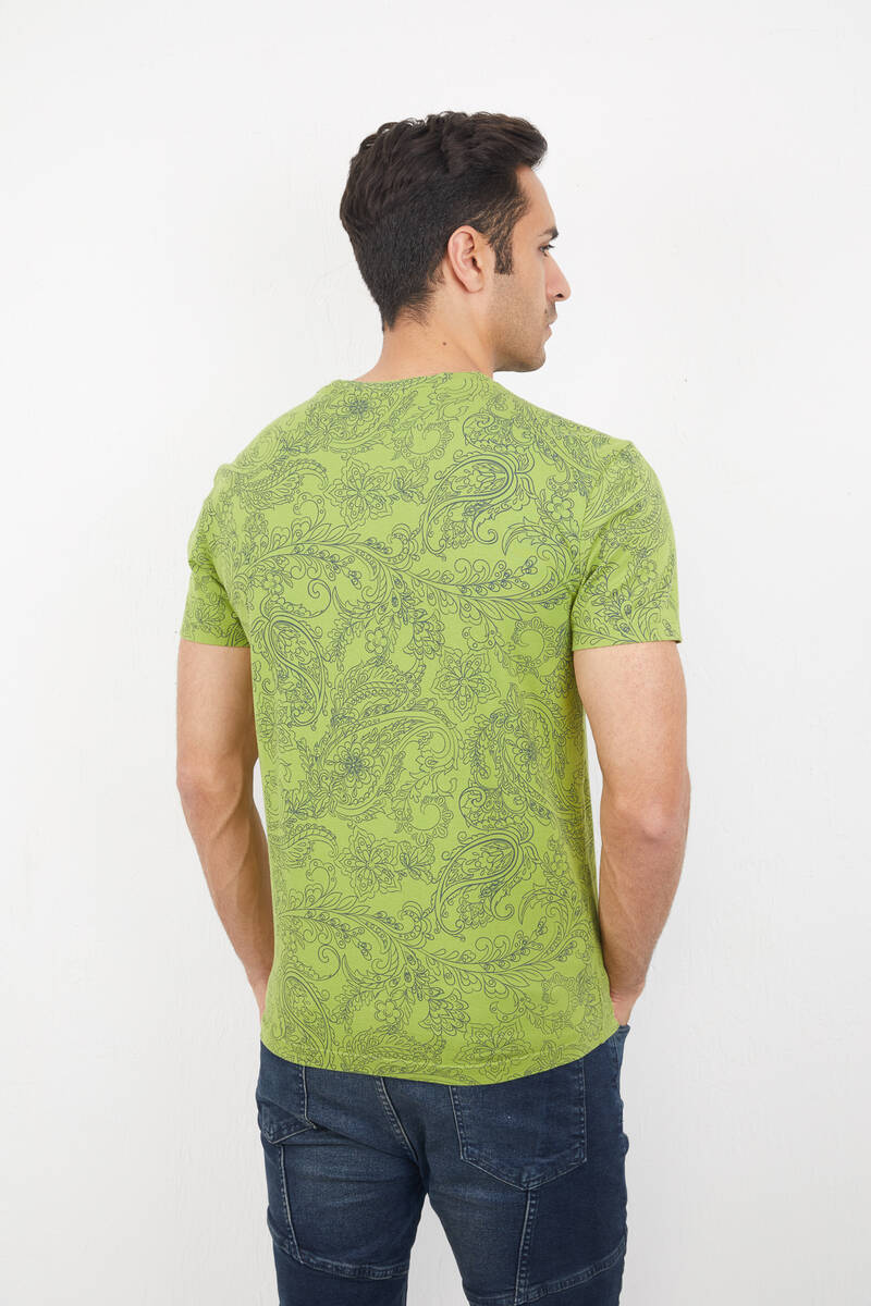Wrap Erkek Tişört Yeşil - 3