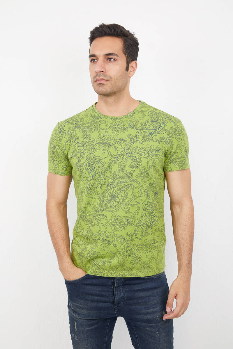 Wrap Men's T-Shirt Green - 1