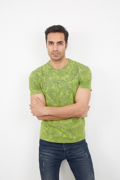Wrap Men's T-Shirt Green - 4