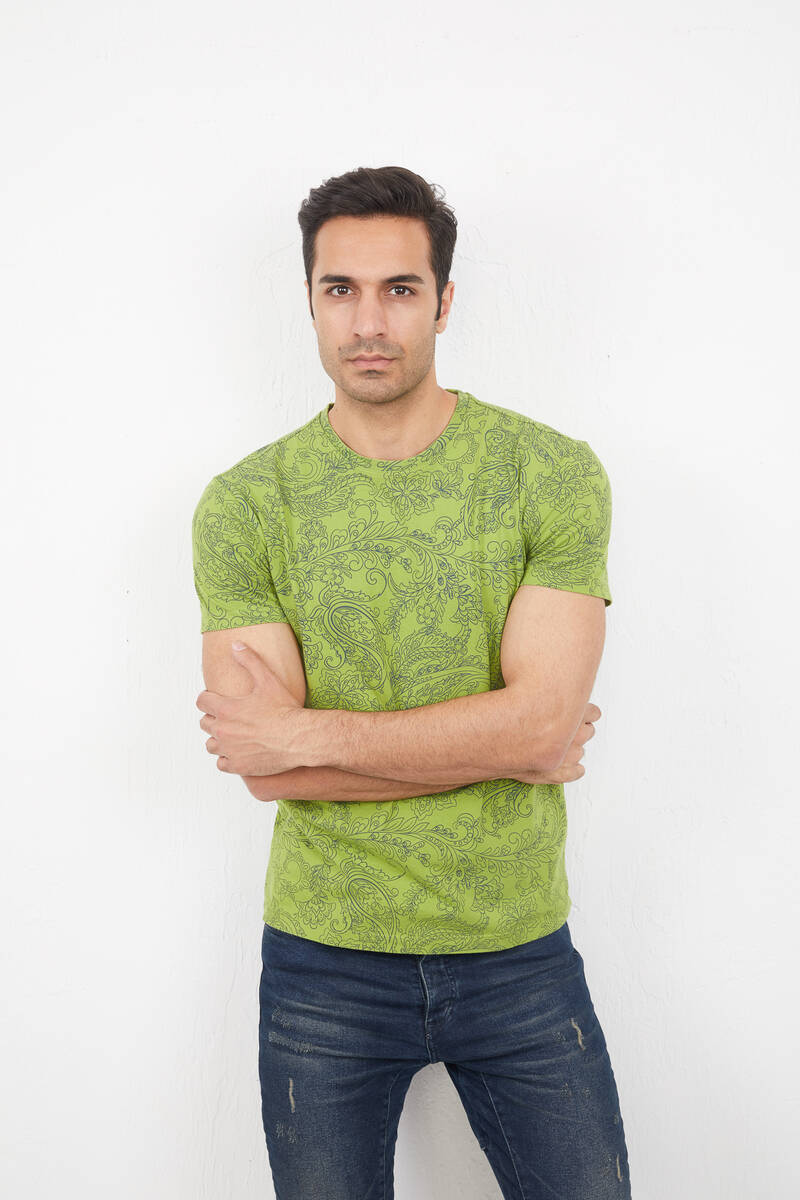 Wrap Men's T-Shirt Green - 4