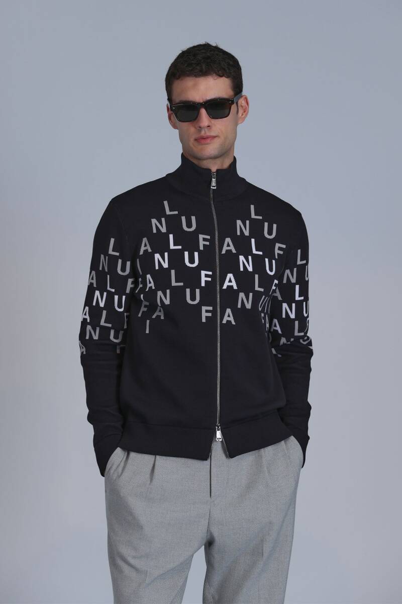 Writer Men's Cardigan Black - 2