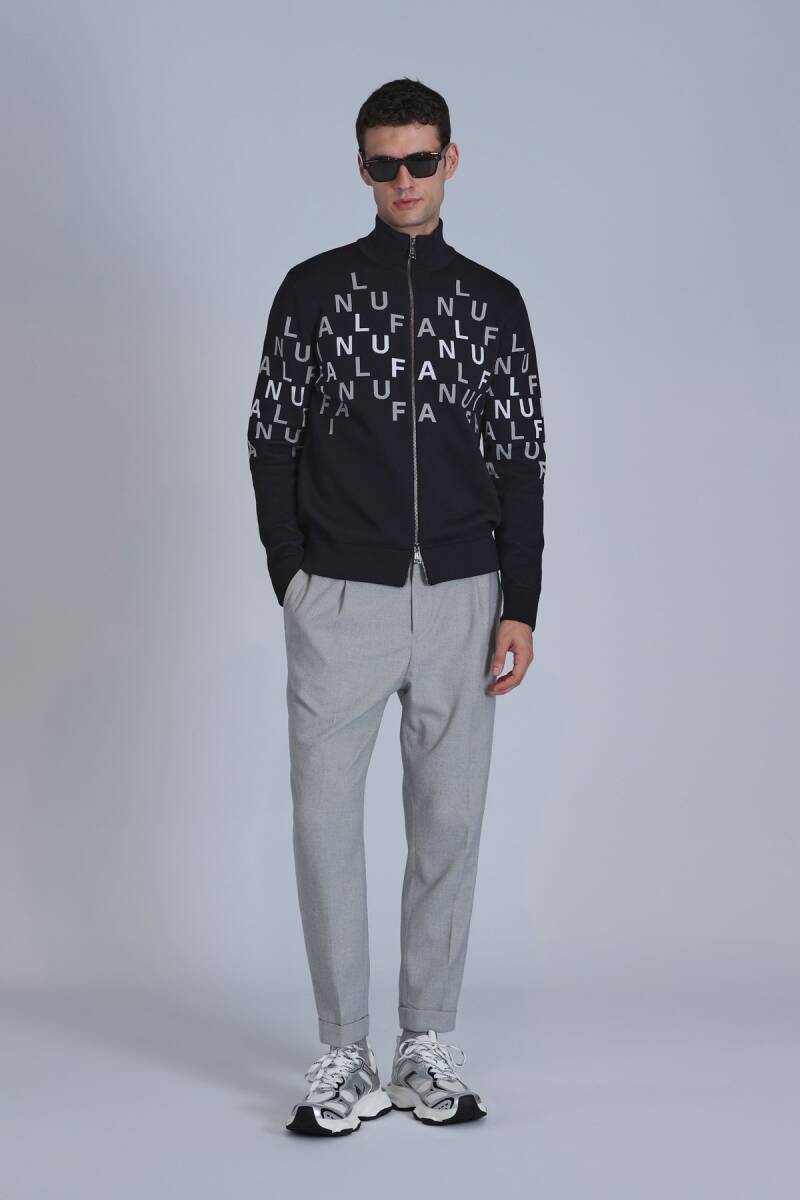 Writer Men's Cardigan Black - 4