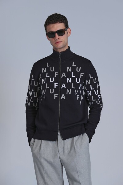 Writer Men's Cardigan Black - 5