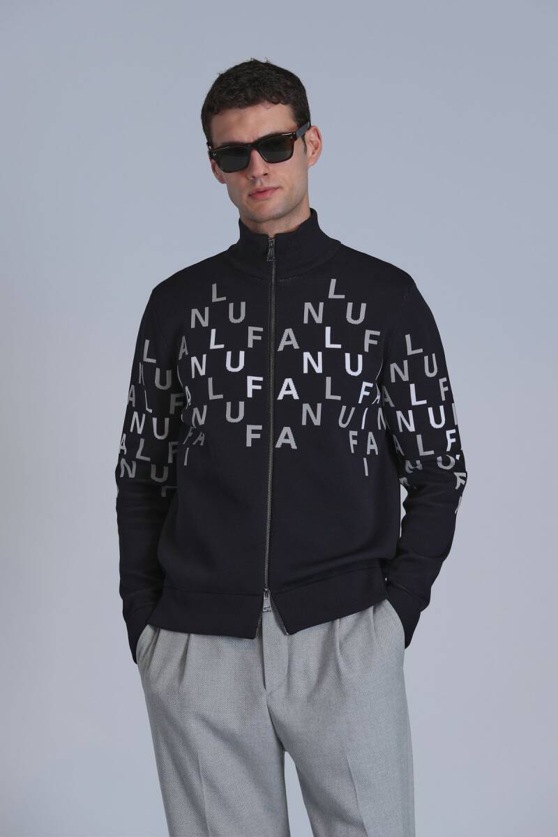 Writer Men's Cardigan Black - 5