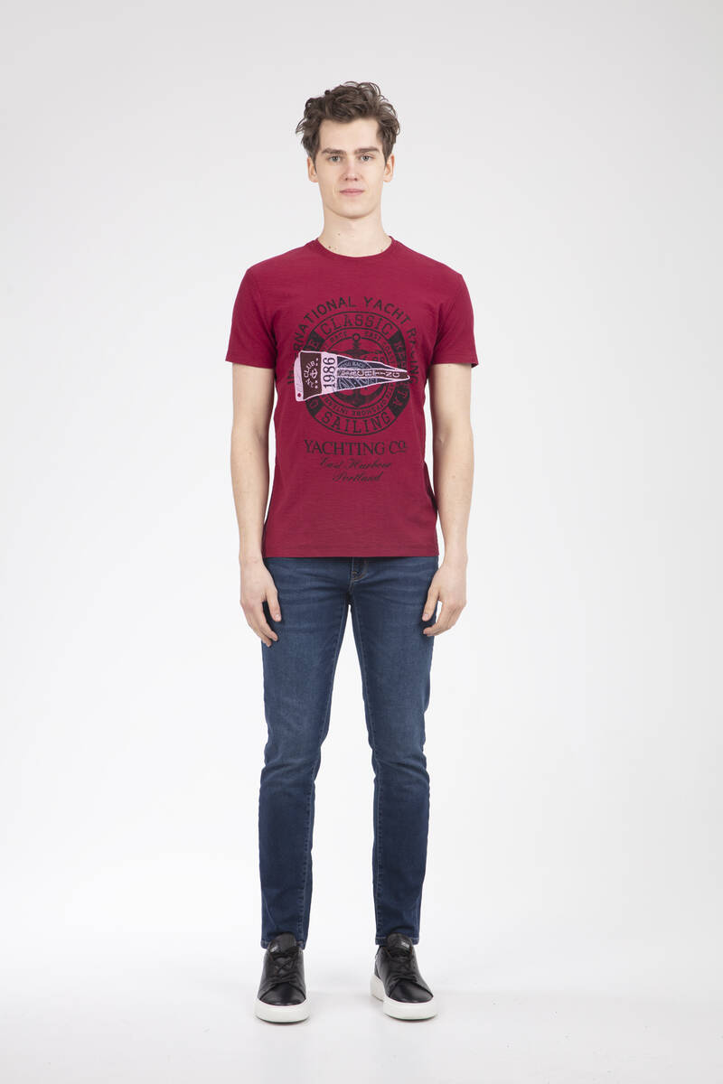 Yachting Printed Crew Neck T-Shirt - 2