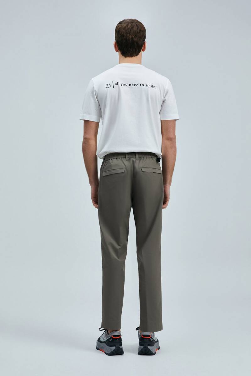 Zany Modern Grafik T- Shirt Beyaz - 6
