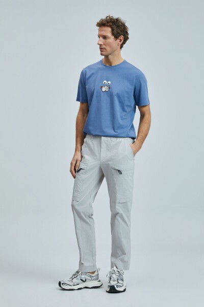 Zany Modern Grafik T- Shirt Koyu Lila - 5