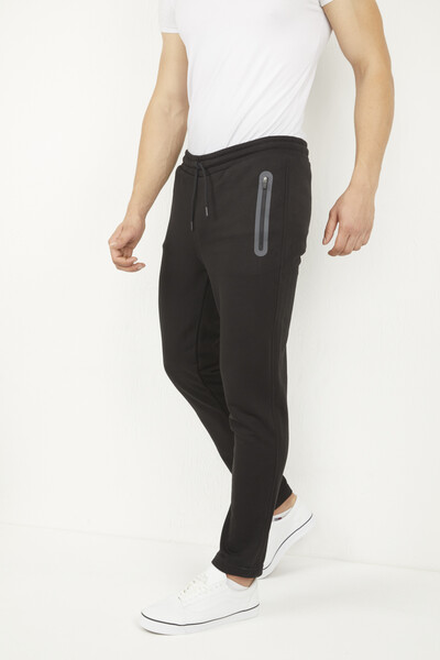 VOLTAJ - Zipper Pocket Slim Fit Sweatpants (1)
